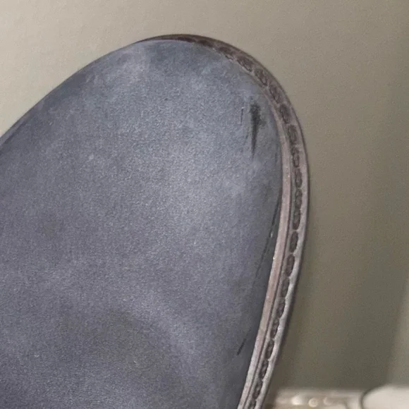 Johnston Murphy Navy Suede Leather Saddle Oxford Mens Dress Shoe Size 11M - Picture 2 of 9